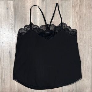 Black Lace Trim Camisole